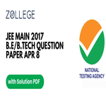 JEE Main 2017 Question Paper with Answer Key PDF Apr 8 ZPYP